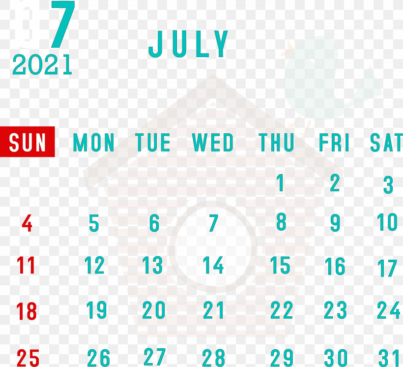 July 2021 Calendar July Calendar 2021 Calendar, PNG, 3000x2731px, 2021 Calendar, July Calendar, Aqua M, Calendar System, Diagram Download Free