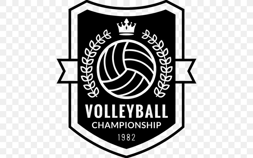 Volleyball, PNG, 512x512px, Volleyball, Area, Black And White, Brand, Emblem Download Free