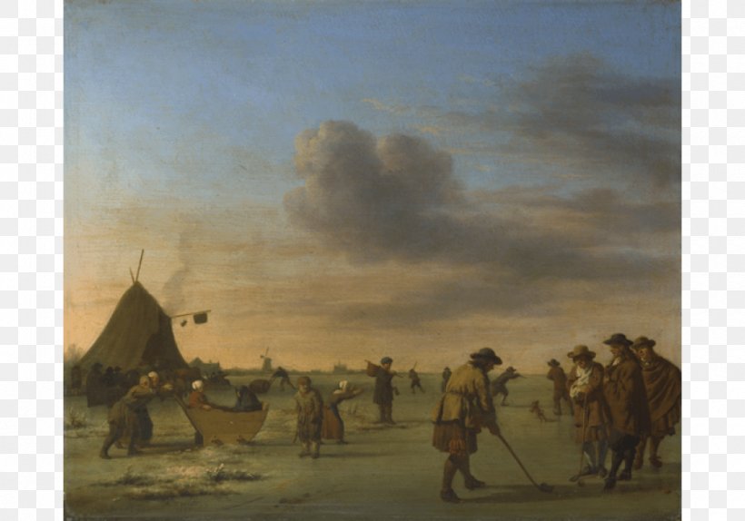 Golfers On The Ice Near Haarlem National Gallery Painting, PNG, 1000x700px, Haarlem, Art, Camel, Camel Like Mammal, Ecoregion Download Free