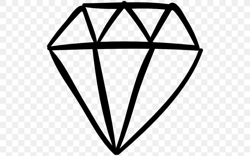 Drawing Diamond Gemstone Stock Photography, PNG, 512x512px, Drawing, Area, Black And White, Diamond, Gemstone Download Free
