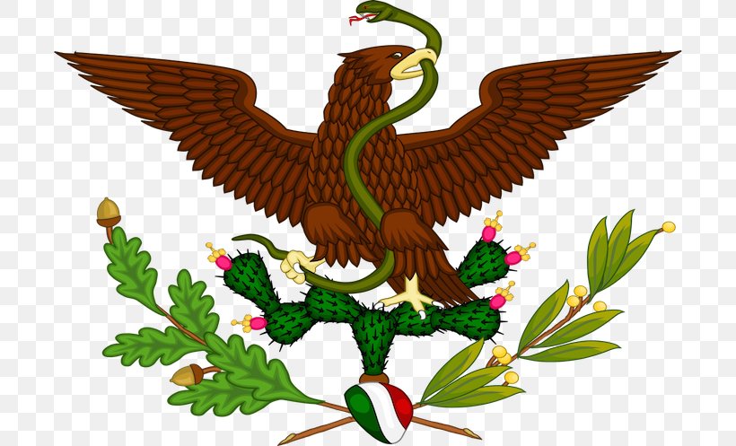 Second Federal Republic Of Mexico First Mexican Republic Centralist Republic Of Mexico Coat Of Arms Of Mexico, PNG, 700x497px, Mexico, Beak, Bird, Bird Of Prey, Coat Of Arms Download Free