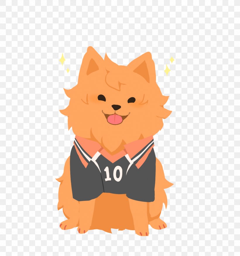 Shoyo Hinata Pomeranian Haikyu!! Kitten Whiskers, PNG, 1254x1338px, Watercolor, Cartoon, Flower, Frame, Heart Download Free