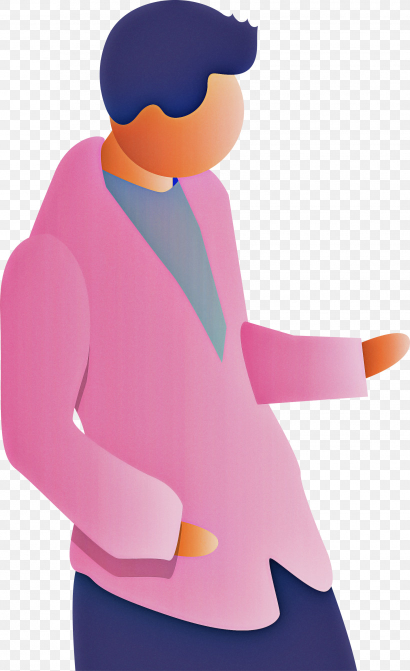 Violet Purple Standing Pink Shoulder, PNG, 1832x3000px, Abstract Man, Cartoon Man, Gesture, Jacket, Neck Download Free