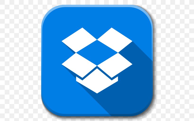Blue Square Area Symbol Point, PNG, 512x512px, Dropbox, App Store, Area, Blue, Cloud Storage Download Free