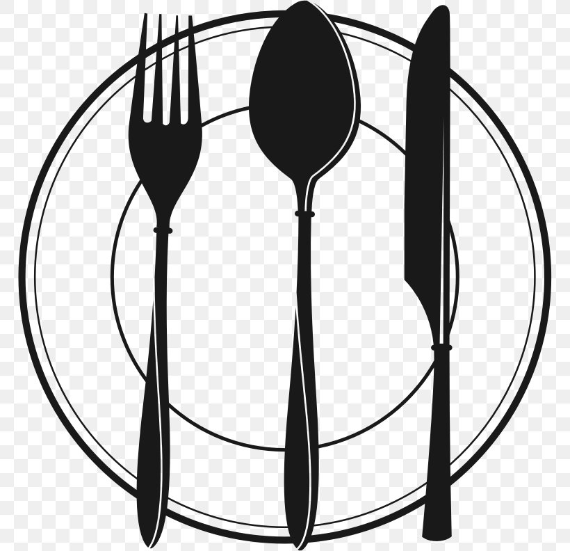 Cutlery Kitchen Utensil Clip Art, PNG, 768x792px, Cutlery, Black And White, Drawing, Fork, Household Silver Download Free