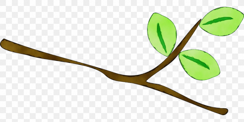 Leaf Plant Stem Tree Line Branching, PNG, 960x480px, Watercolor, Branching, Geometry, Leaf, Line Download Free