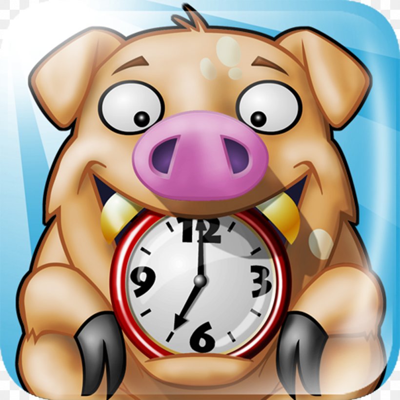Alarm Clocks Octodad: Dadliest Catch Dog, PNG, 1024x1024px, Watercolor, Cartoon, Flower, Frame, Heart Download Free