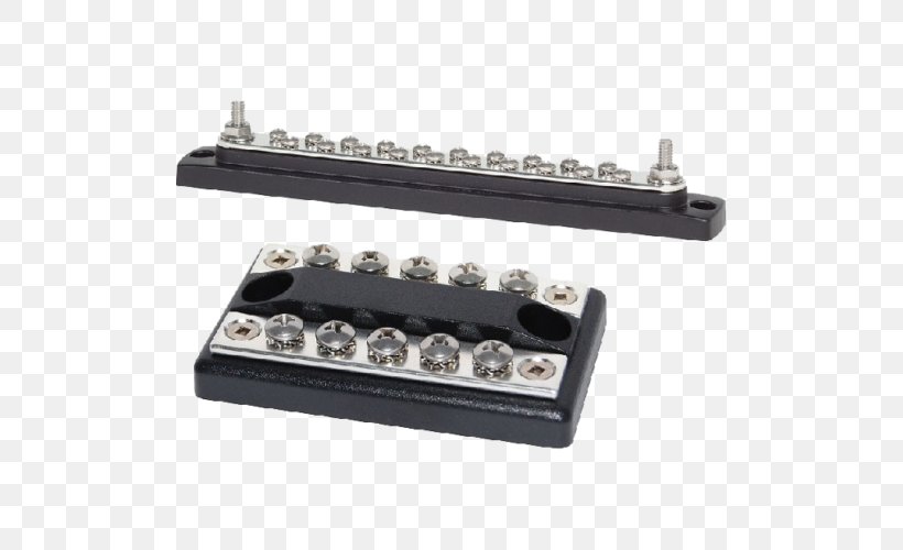 Busbar Screw Terminal Ampere, PNG, 500x500px, Busbar, Ampere, Blue Sea Systems, Bus, Electrical Connector Download Free