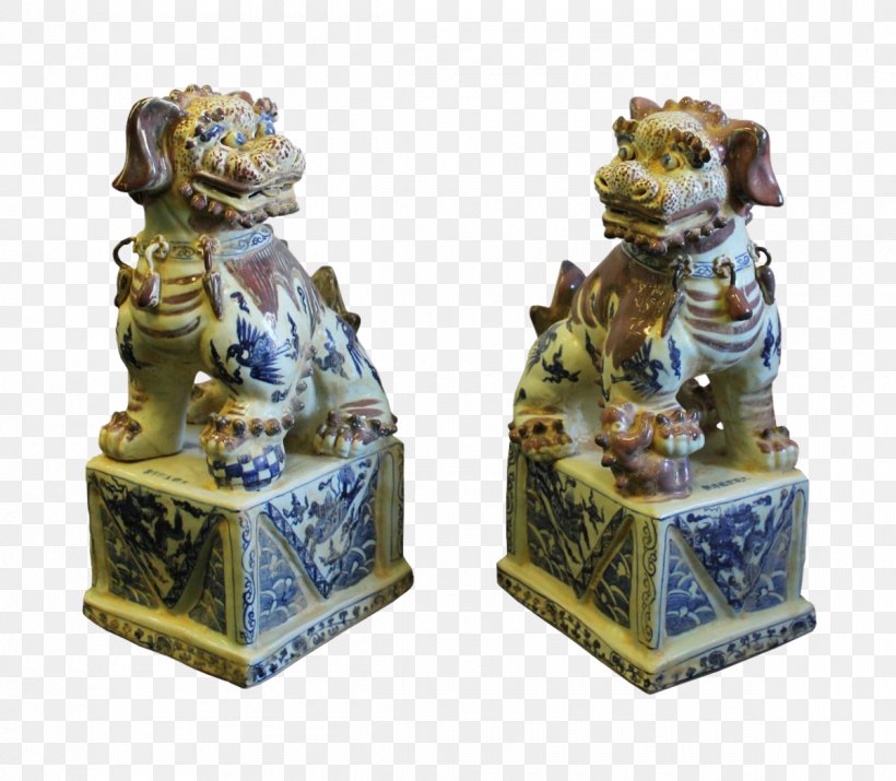 Figurine Blue And White Pottery Chinese Guardian Lions Porcelain, PNG, 1200x1047px, Figurine, Art, Artifact, Blue, Blue And White Pottery Download Free