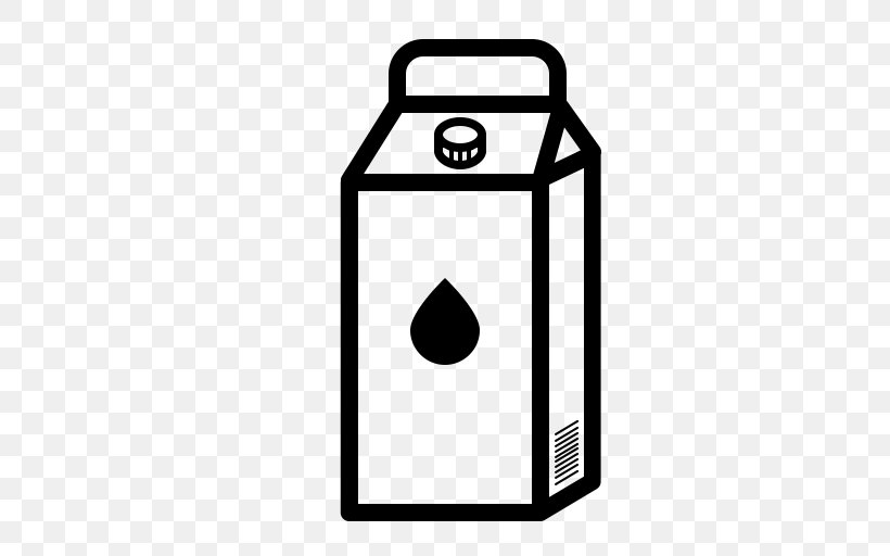 Milk Coffee Dairy Products Pictogram, PNG, 512x512px, Milk, Area, Black, Black And White, Bottle Download Free