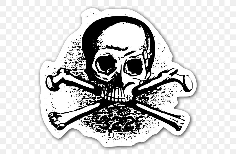 Skull And Bones T-shirt Human Skull Symbolism, PNG, 600x536px, Skull And Bones, Black And White, Bluza, Bone, Human Skull Download Free