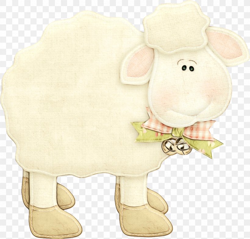 Cartoon Sheep Animal Figure Snout Toy, PNG, 1174x1123px, Watercolor, Animal Figure, Cartoon, Fawn, Paint Download Free