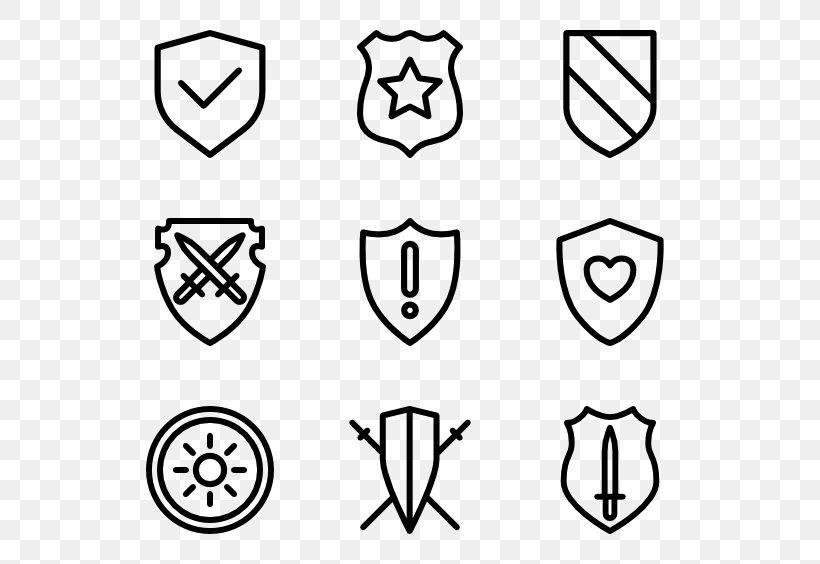 Shield Clip Art, PNG, 600x564px, Shield, Area, Black, Black And White, Face Download Free