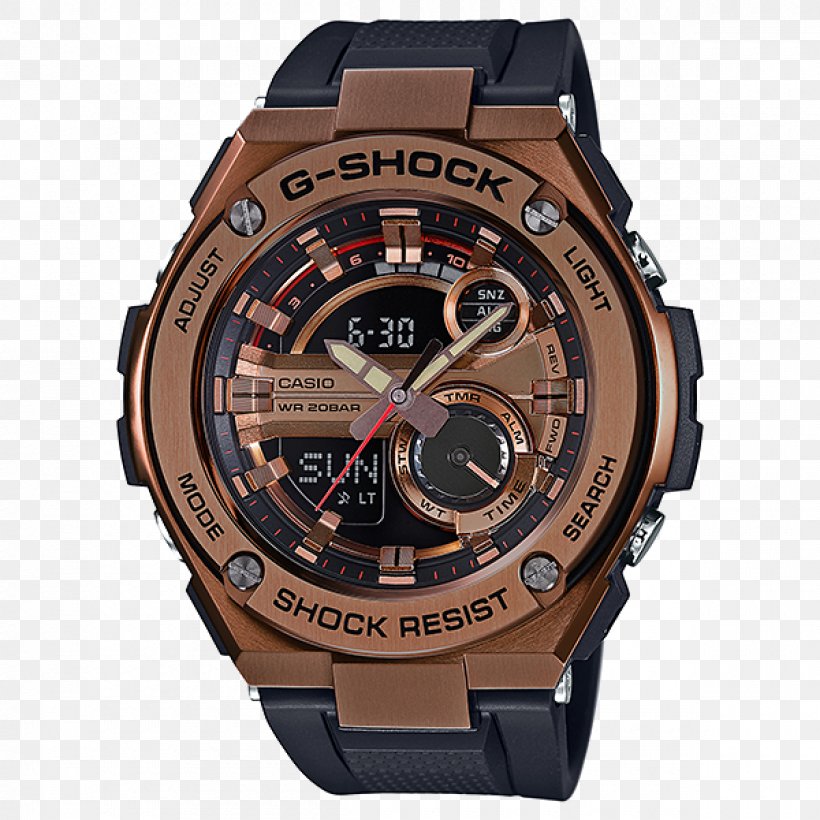 G-Shock Shock-resistant Watch Casio Water Resistant Mark, PNG, 1200x1200px, Gshock, Bezel, Bijou, Brand, Brown Download Free