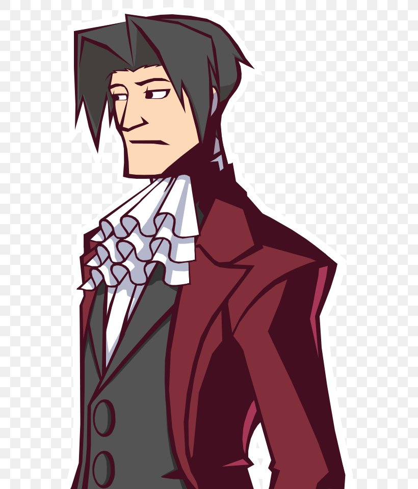 Ace Attorney Investigations: Miles Edgeworth Phoenix Wright: Ace Attorney Ghost Trick: Phantom Detective, PNG, 584x960px, Watercolor, Cartoon, Flower, Frame, Heart Download Free