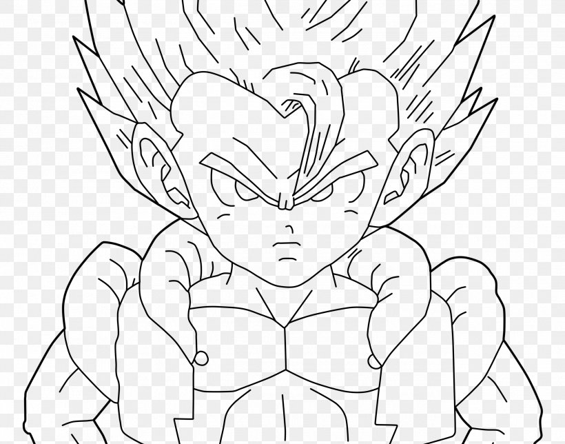 Gogeta Vegeta Goku Trunks Gohan, PNG, 2582x2030px, Watercolor, Cartoon, Flower, Frame, Heart Download Free