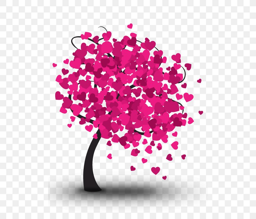 Heart Tree Valentines Day Illustration, PNG, 512x700px, Heart, Blossom, Drawing, Flora, Floral Design Download Free