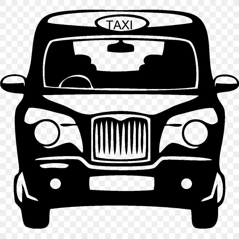 Wall Decal Taxi Sticker, PNG, 1200x1200px, Wall Decal, Automotive Design, Automotive Exterior, Black And White, Brand Download Free