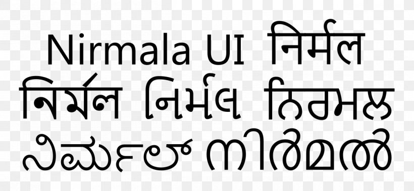 Nirmala UI Typeface Microsoft JhengHei Sans-serif Font, PNG, 1200x555px, Typeface, Area, Black, Black And White, Brand Download Free