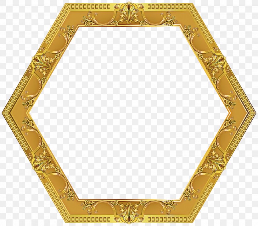 Picture Frame, PNG, 3000x2641px, Yellow, Metal, Mirror, Picture Frame, Rectangle Download Free