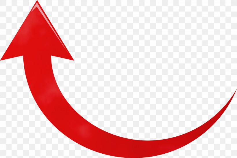 Red Crescent Symbol Smile Logo, PNG, 3000x2008px, Rising Arrow, Crescent, Flag, Logo, Paint Download Free
