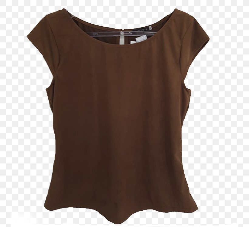 Sleeve T-shirt Blouse Shoulder, PNG, 750x750px, Sleeve, Blouse, Brown, Clothing, Neck Download Free