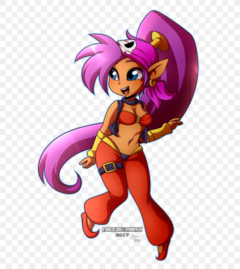 Shantae And The Pirate's Curse Shantae: Half-Genie Hero Illustration Drawing Fan Art, PNG, 600x919px, Watercolor, Cartoon, Flower, Frame, Heart Download Free