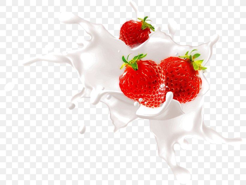 Strawberry Milkshake Frutti Di Bosco, PNG, 800x616px, Strawberry, Berry, Cafxe9 Con Leche, Cows Milk, Cream Download Free