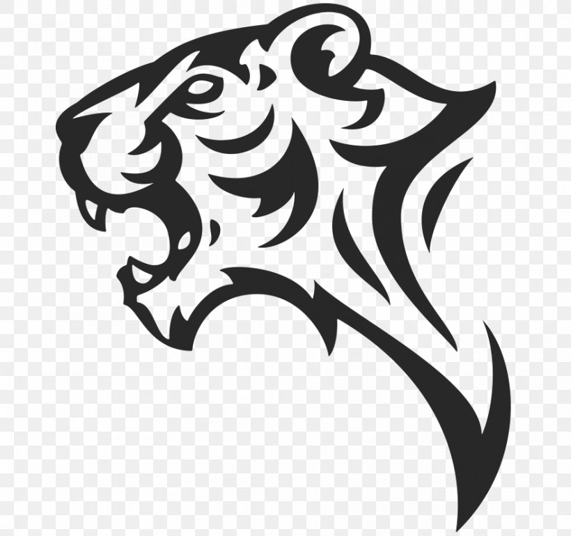Tiger Symbol Logo Clip Art, PNG, 882x829px, Tiger, Art, Black, Black And White, Diagram Download Free