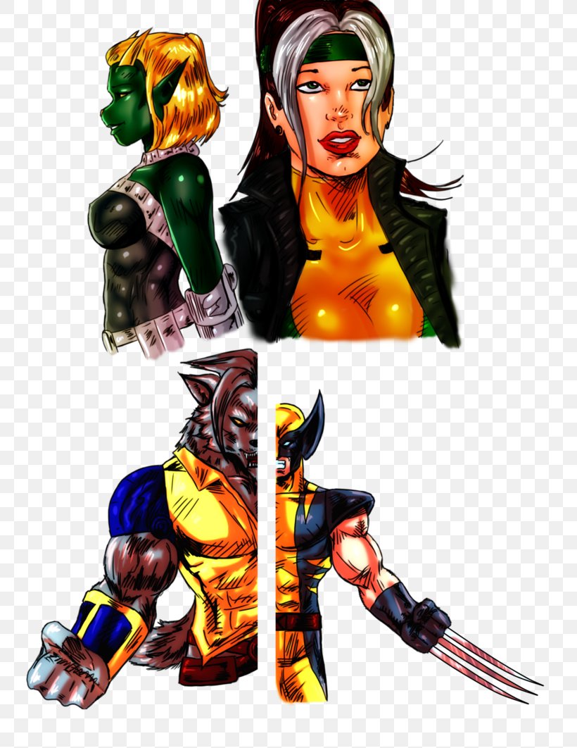 X-Men Rogue Wolverine Kitty Pryde Nightcrawler, PNG, 753x1062px, Xmen, Action Figure, Art, Deviantart, Fiction Download Free