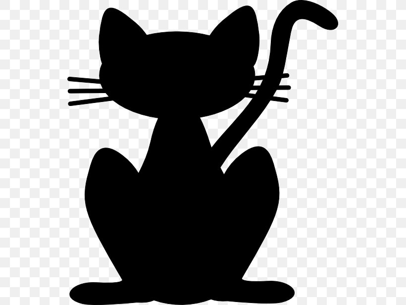 Cat Silhouette Clip Art, PNG, 547x616px, Cat, Animal, Artwork, Black, Black And White Download Free