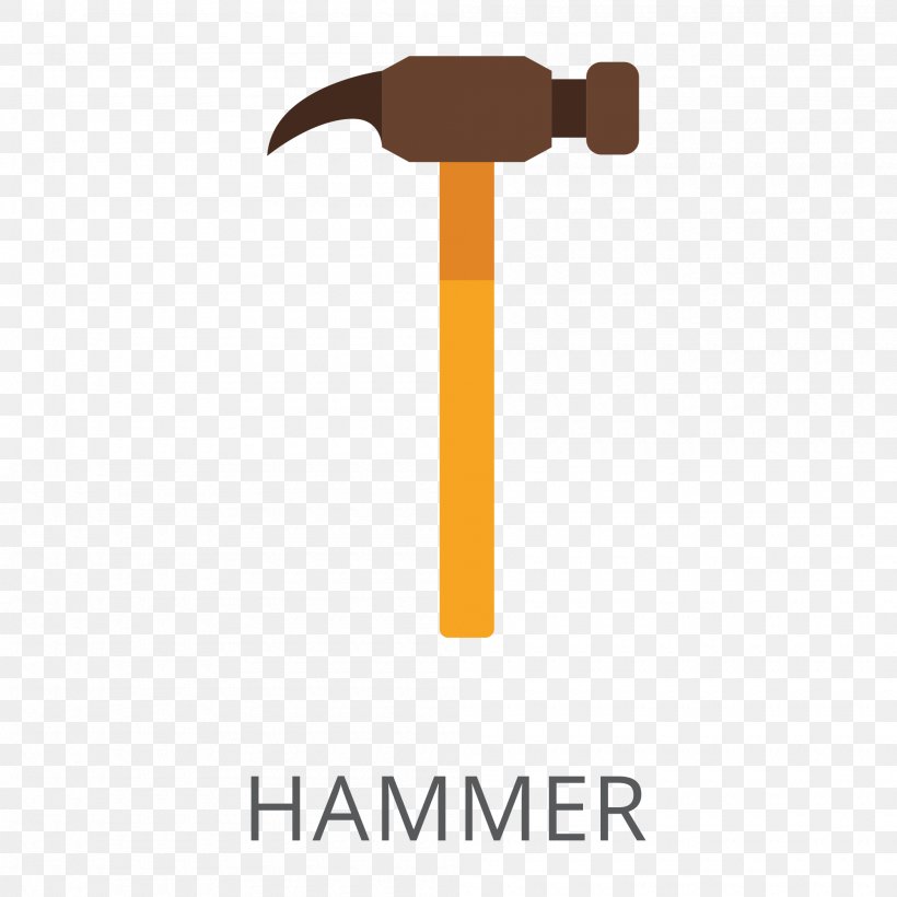 Euclidean Vector Hammer Icon Design, PNG, 2000x2000px, Hammer, Brand, Flat Design, Gratis, Icon Design Download Free