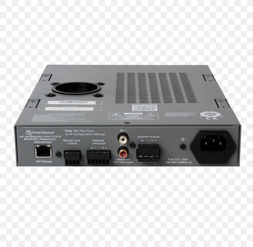 RF Modulator Atlas Sound DPA-102PM Networkable 2-Channel Power Amplifier With DSP Electronics Audio Power Amplifier, PNG, 800x800px, Rf Modulator, Amplifier, Audio, Audio Equipment, Audio Power Amplifier Download Free