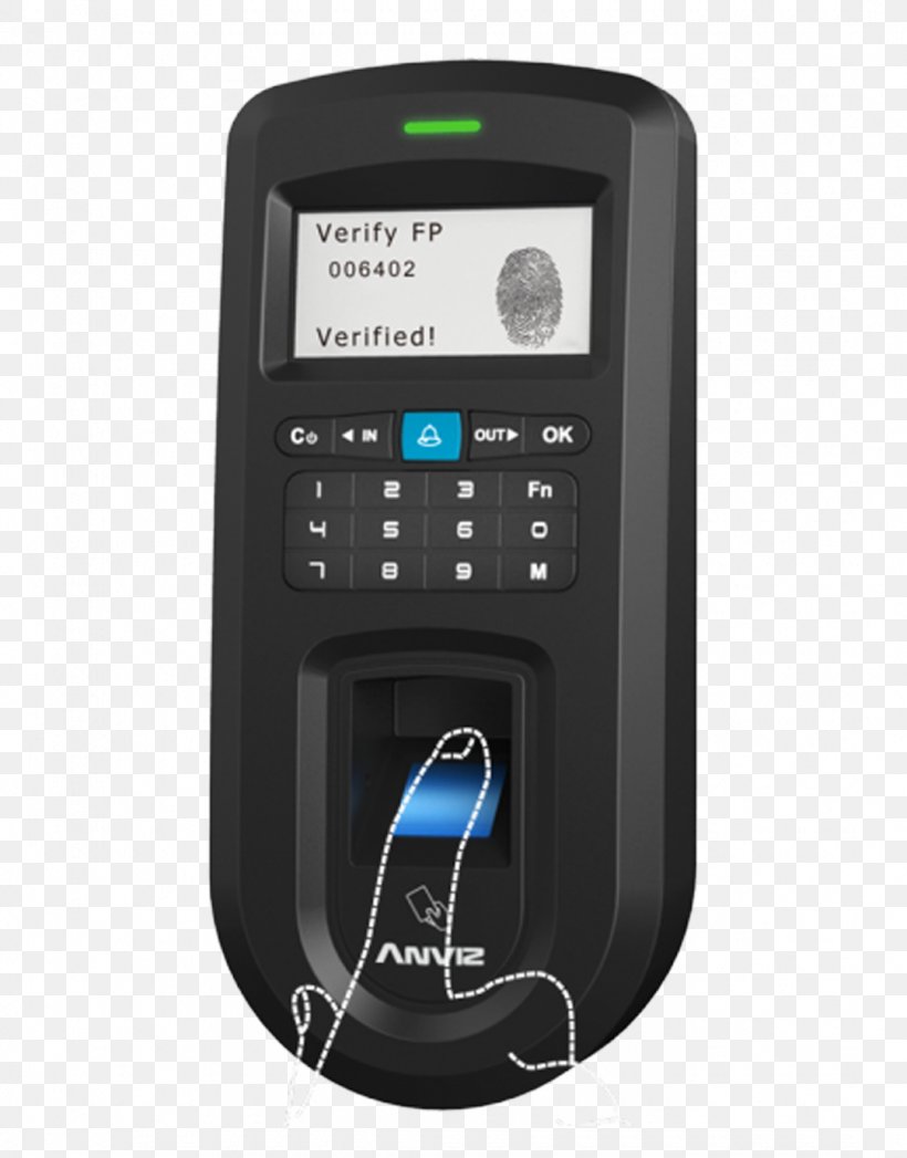 ANVIZ VF30 Fingerprint Access Control Radio-frequency Identification RFID Access Control Biometrics, PNG, 1080x1380px, Access Control, Biometrics, Electronic Device, Electronic Instrument, Electronics Download Free