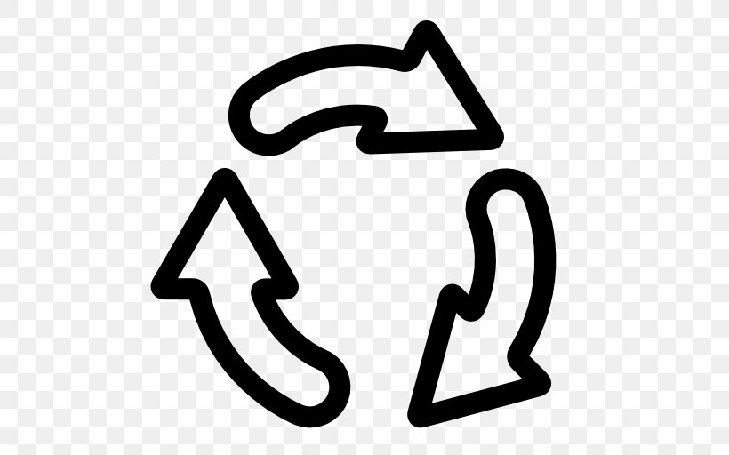 Arrow Recycling Symbol, PNG, 512x512px, Recycling, Area, Bicycle, Black And White, Logo Download Free