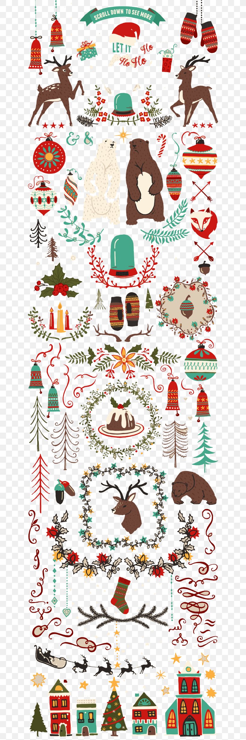 Christmas And Holiday Season Illustration, PNG, 650x2463px, Christmas, Art, Christmas And Holiday Season, Christmas Decoration, Christmas Ornament Download Free