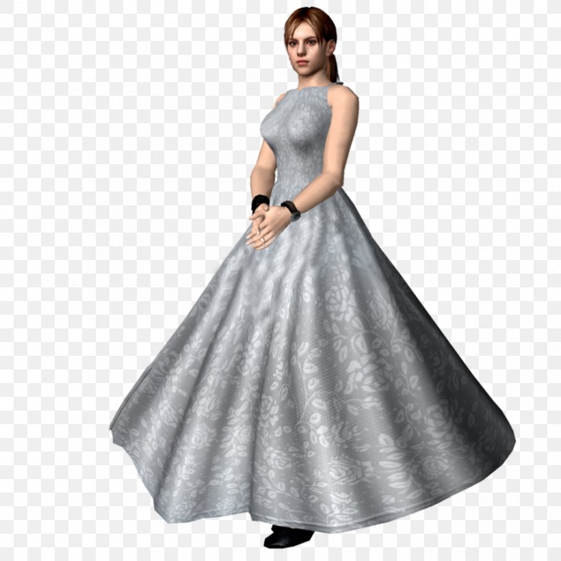 Jill Valentine Gown Wedding Dress Resident Evil 3: Nemesis, PNG, 894x894px, Jill Valentine, Aline, Apron, Bridal Party Dress, Bridesmaid Download Free