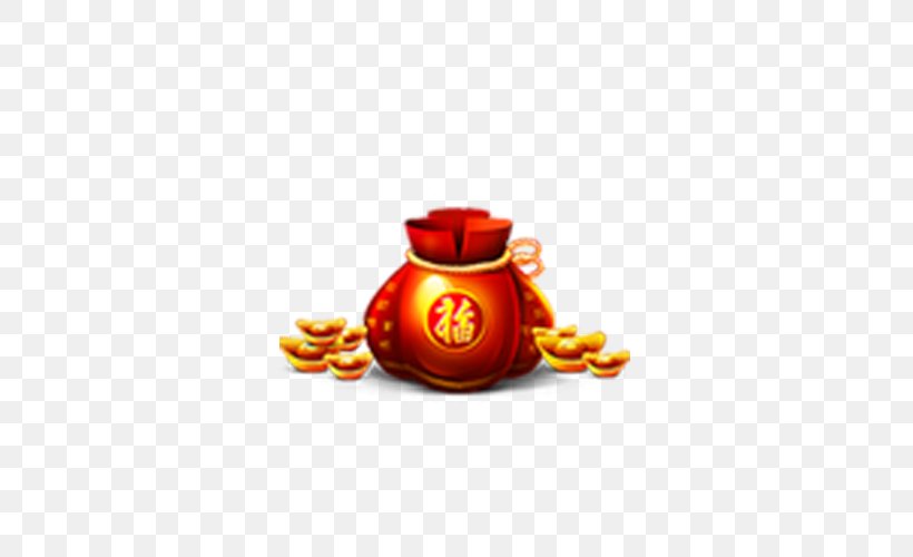 Bag Chinese New Year Mace Icon, PNG, 500x500px, Bag, Chinese New Year, Cup, Fukubukuro, Gold Download Free