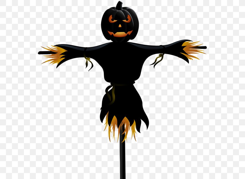 Scarecrow Halloween Clip Art, PNG, 577x600px, Scarecrow, Beak, Bird, Fictional Character, Halloween Download Free