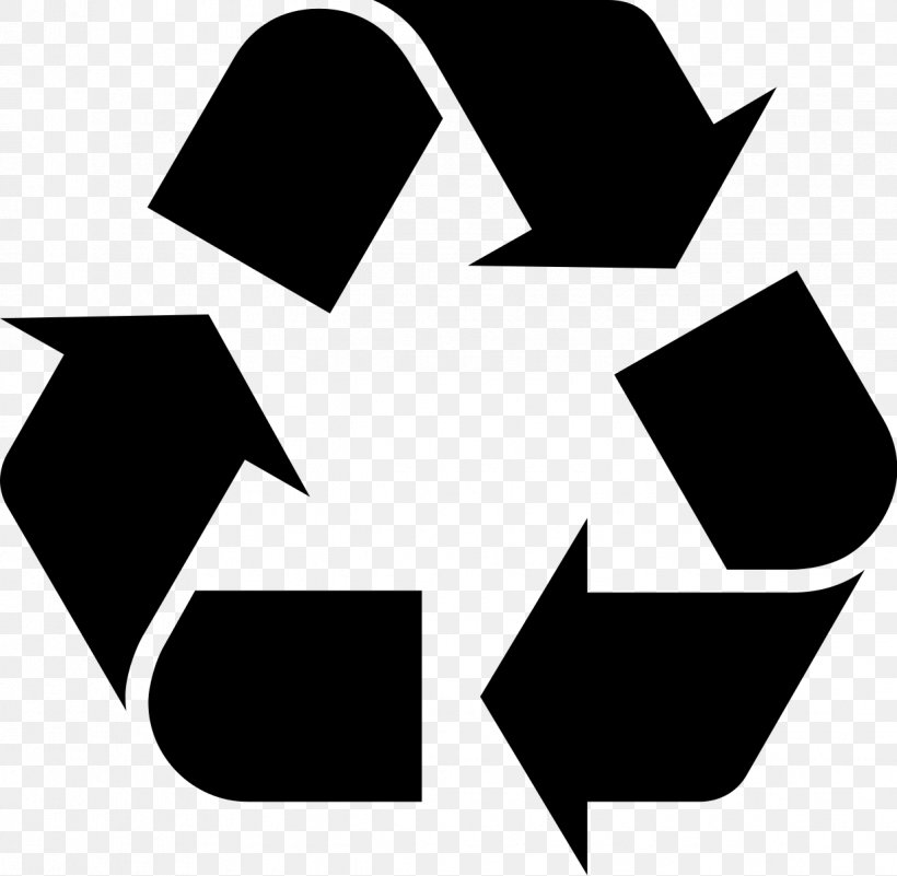 Recycling Symbol Waste Plastic Clip Art, PNG, 1225x1198px, Recycling Symbol, Black, Black And White, Brand, Landfill Download Free