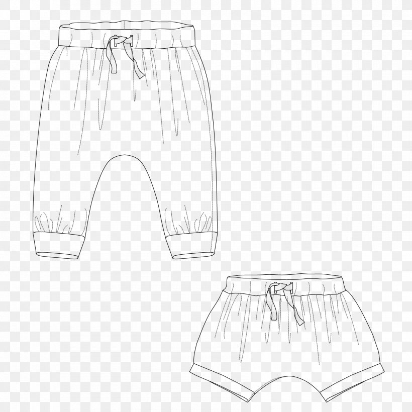 Sketch Product Design Shorts Material, PNG, 1700x1700px, Shorts, Abdomen, Active Shorts, Area, Black And White Download Free