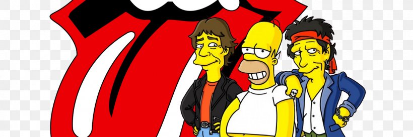 Homer Simpson Marge Simpson The Rolling Stones Bart Simpson Musician, PNG, 1500x500px, Watercolor, Cartoon, Flower, Frame, Heart Download Free