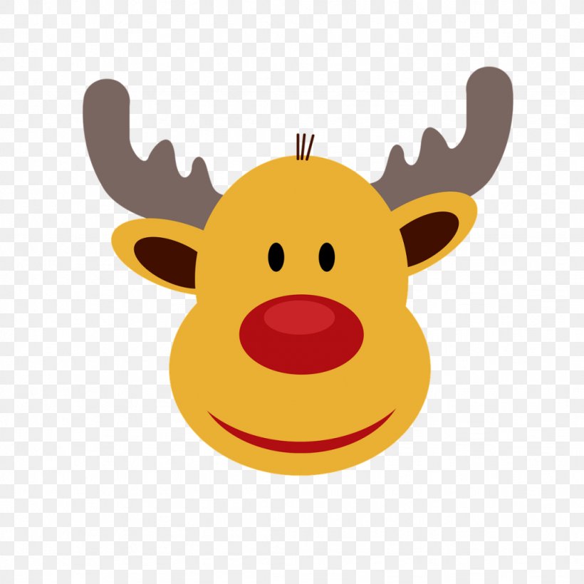 Rudolph Santa Claus's Reindeer Santa Claus's Reindeer Christmas, PNG, 1024x1024px, Rudolph, Antler, Bombka, Cartoon, Christmas Download Free