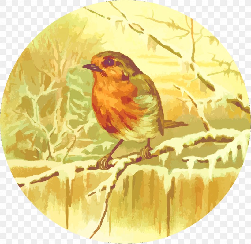 European Robin Wren Bird Clip Art, PNG, 2400x2327px, European Robin, Beak, Bird, Branch, Emberizidae Download Free