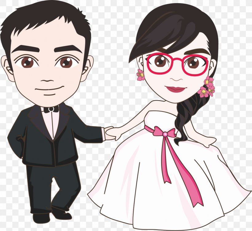 Marriage Wedding Cartoon, PNG, 1307x1196px, Watercolor, Cartoon, Flower, Frame, Heart Download Free