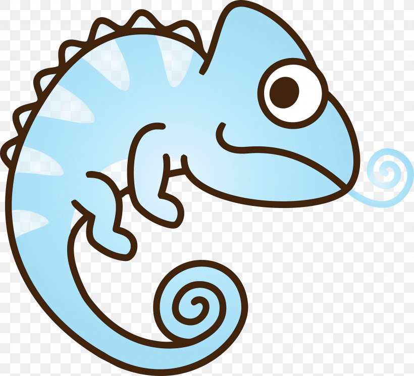 Aqua Line Sticker Line Art Coloring Book, PNG, 3000x2728px, Chameleon, Aqua, Cartoon Chameleon, Coloring Book, Cute Chameleon Download Free