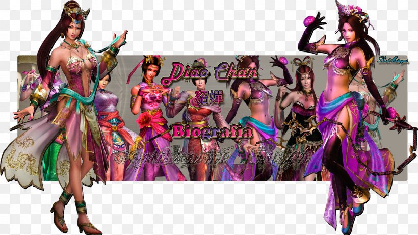 Diaochan Dynasty Warriors 8 Four Beauties Koei Tecmo Games Costume, PNG, 1600x900px, Watercolor, Cartoon, Flower, Frame, Heart Download Free