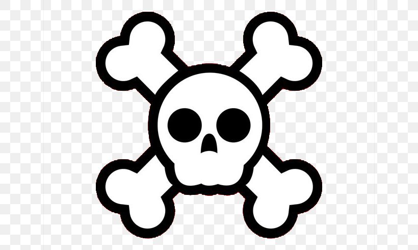 Skull And Crossbones Cartoon Clip Art, PNG, 700x490px, Skull And Crossbones, Black And White, Bone, Cartoon, Drawing Download Free