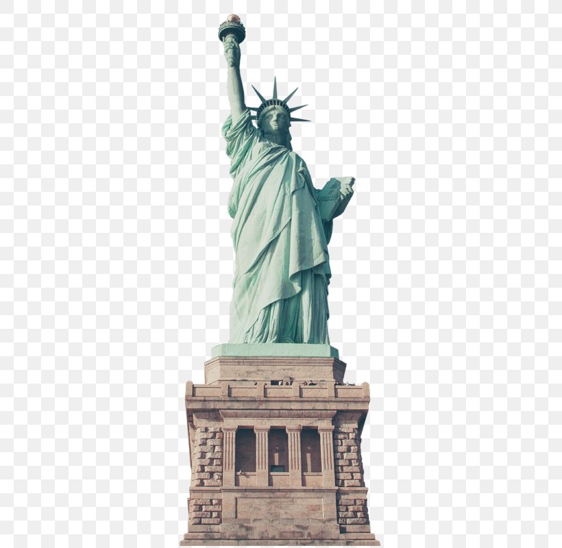 Statue Of Liberty Eiffel Tower New York Harbor Landmark, PNG, 350x800px, Statue Of Liberty, Artwork, Bronze Sculpture, Building, Classical Sculpture Download Free