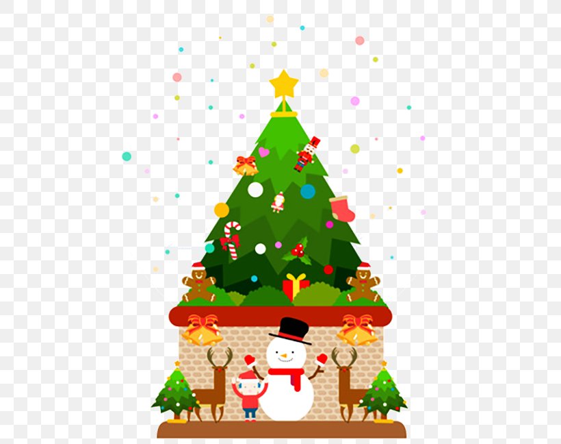 Christmas Tree Christmas Ornament Illustration, PNG, 500x648px, Christmas Tree, Christmas, Christmas Decoration, Christmas Gift, Christmas Ornament Download Free